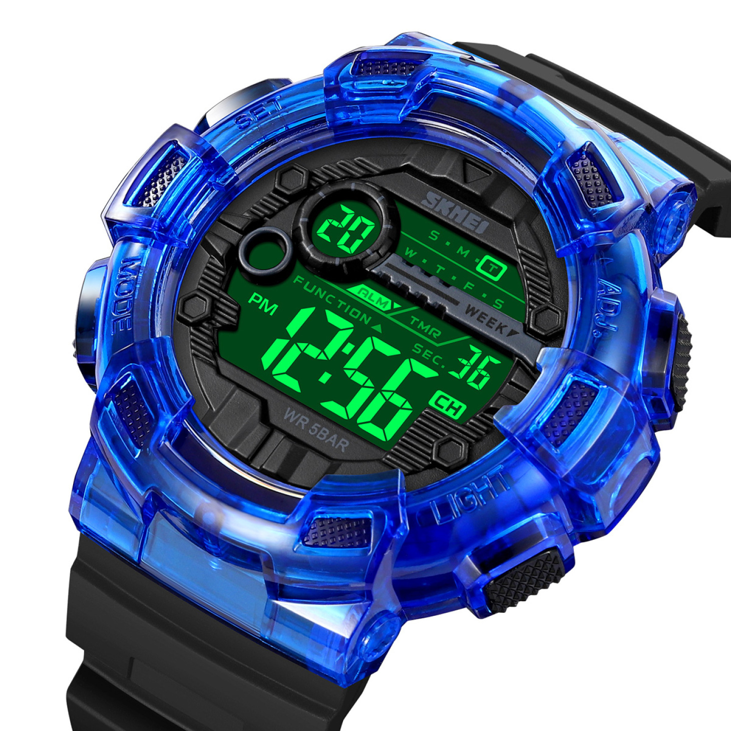  ساعت دیجیتال اسکمی مدل 2110 آبی 